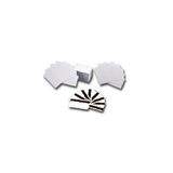 Zebra white PVC cards, 30 mil high coercivity magnetic stripe (500 cards) 104523-113