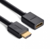 CABLU video prelungitor Ugreen, HD107 HDMI (T) la HDMI (M), rezolutie maxima 4K UHD (3840 x 2160) la 60 Hz, conectori auriti, 3m, negru 10145 (timbru verde 0.8 lei) - 6957303811458 