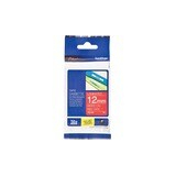 Brother TZE-435 LAMINATED TAPE 12MM/8M WHITE ON RED 