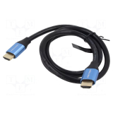 CABLU video Vention, DisplayPort(T) la DisplayPort(T), 1.45m, rezolutie 8K la 60Hz/4K la 120Hz, PVC, negru, 