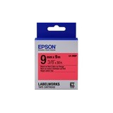 Epson Label Cartridge Pastel LK-3RBP Black/Red 9mm (9m) C53S653001