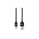Adaptor V7 USB 2.0 A TO USB-C CABLE 2M BLK/480MBPS 3A PWR AND DATA CABLE V7U2AC-2M-BLK-1E