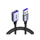CABLU USB Ugreen prelungitor, US115 USB 3.0 (T) la USB 3.0 (M), conectori auriti, 2m, negru, 10497 (timbru verde 0.08 lei) - 6957303814978 