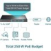 TP-LINK 26-PORT FE POE+ SWITCH/802.3AT/AF 250W POE POWER 1U TL-SL1226P   