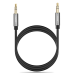 CABLU audio Ugreen, AV119 stereo 3.5 mm jack (T) la 3.5 mm jack (T), 5m, conectori auriti, negru 10737 (timbru verde 0.18 lei) - 6957303817375 