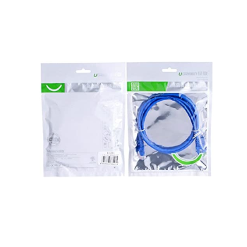 PATCH CORD UTP Ugreen Cat6, NW102 fire din cupru, viteza maxima 1 Gbps, 2m, albastru 11202 (timbru verde 0.08 lei) - 6957303882021 