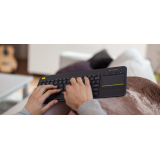 Tastatura Logitech WIRELESS TOUCH KEYBOARD K400/PLUS BLACK (GERMAN) K400+ BLACK 920-007127