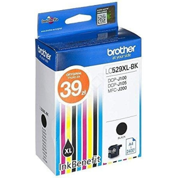 Cartus Cerneala Brother LC-529XLBK Black Ink Cartridge (~2400 pag) DCPJ100/DCPJ105/MFCJ200 LC529XLBK