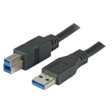 Adaptor Mcab 3M USB 3.0 A-B M/M BLACK/. 7300036