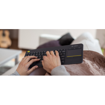 Tastatura Logitech WIRELESS TOUCH KEYBOARD K400/PLUS BLACK (CZECH) 920-007151