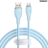 CABLU alimentare si date Baseus Pudding, Fast Charging Data Cable pt. smartphone, USB la USB Type-C 100W, 1.2m, albastru 
