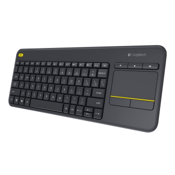 Tastatura Logitech WIRELESS TOUCH KEYBOARD K400+/DARK - PAN - 2.4GHZ NORDIC 920-007141