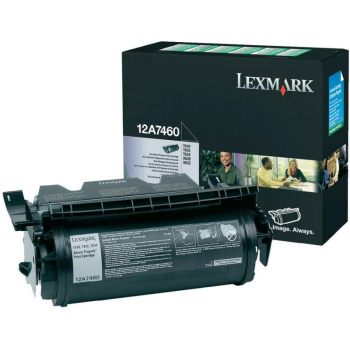 Cartus Toner Lexmark 12A7460 Black 5000 pagini for Optra T630, X630, T632, T634, X632