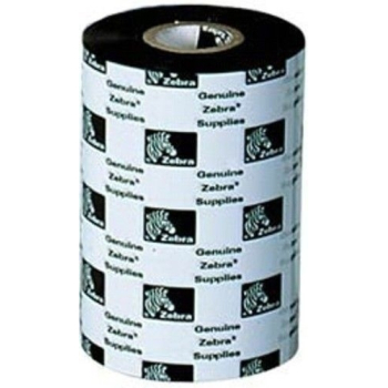 Zebra Wax/Resin Ribbon, 40mmx450m, 3400; High Performance, 25mm core, 6/box 03400BK04045