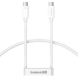 CABLU alimentare si date Baseus Superior 2, USB4 Fast Charging Data Cable pt. smartphone, USB Type-C la USB Type-C 240W, 1.8m, alb 