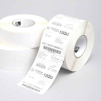 Zebra Label, Paper, 76x38mm; Thermal Transfer, Z-Perform 1000T, Uncoated, Permanent Adhesive, 76mm Core 880018-038