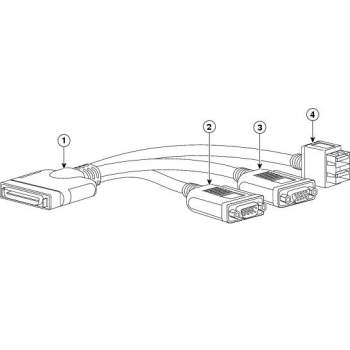 Kit Cisco KVM local IO cable for UCS servers console port N20-BKVM=