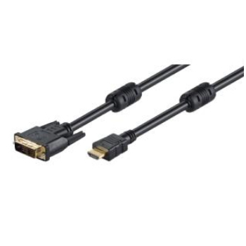 Mcab 2M HDMI DVI -D 18+1 CABLE GOLD/M/M FULL HD BLACK 7300085