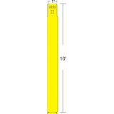 Zebra Wristband, Polypropylene, 1x10in (25.4x254mm); Direct thermal, Z-Band Fun, Adhesive closure, 1in (25.4mm) core, 350/roll, 4/box, Yellow 10012712-2