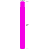Zebra Wristband, Polypropylene, 1x10in (25.4x254mm); Direct thermal, Z-Band Fun, Adhesive closure, 1in (25.4mm) core, 350/roll, 4/box, Pink 10012712-5