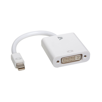 V7 MINI DISPLAYPORT TO DVI ADPTR/MINI DP TO DVI-D ADPTR 1080P FHD CBL-MD1WHT-5E