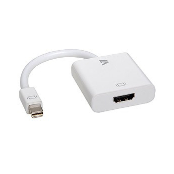 V7 MINI DP TO HDMI ADAPTER WHITE/MINI DP TO HDMI ADPTR 1080P FHD CBL-MH1WHT-5E