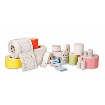 Zebra Label, Paper, 51x25mm; Thermal Transfer, 8000T All-Temp, Coated, All-temp Adhesive, 76mm Core 66125