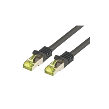 CAT7 S-FTP-PIMF-HALOGENFREE1M BLACK,AWG26/7,4 PRS CBL,600 MHZ  ML