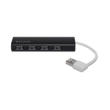 Belkin USB 2.0 HUB 1: 4/SLIM PASSIVE BLACK F4U042BT