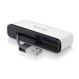 Hub usb Belkin, pentru calatorie, 4 porturi USB 2.0, alb