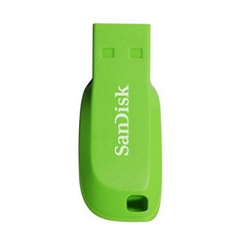 Stick USB SanDisk CRUZER BLADE 16GB/ELECTRIC GREEN SDCZ50C-016G-B35GE