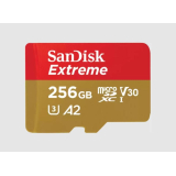 Card memorie SanDisk EXTREME MICROSDXC 256GB+SD/ADAPATER 190MB/S 130MB/S A2 C10 SDSQXAV-256G-GN6MA