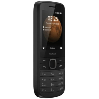 Telefon cu butoane, NOKIA, 225 ecran 2.4 inch, dual sim, rez. camera 0.3 Mpix, memorie interna 128 MB, 4G, OEM, acumulator 1150 mAh, negru, 16QENB01A12 (timbru verde 0.55 lei)