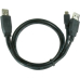 Adaptor CABLU alimentare si date GEMBIRD, pt. smartphone, USB 2.0 (T) la Mini-USB 2.0 (T), 0.9m, conectori auriti, extra power socket USB 2.0 (T), negru, CCP-USB22-AM5P-3 (timbru verde 0.08 lei) 