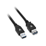 Adaptor V7 USB 3.2 GEN1 A EXT CABLE 2M BLK/USB A DATA EXTENSION CABLE 5GBPS V7U3.0EXT-2M-BLK-1E