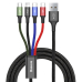 Cablu Baseus 4 in 1, QC 1.2m, ng CA1T4-B01