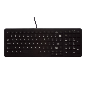 Tastatura Cherry HYGIENE BACKLIT COMPACT/KEYBOARD WITH NUMPAD SEALED USB AK-CB7000F-U1-B/GE
