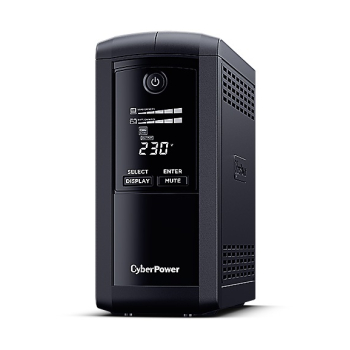 CyberPower UPS CYBER POWER Line Int. cu management, LCD, tower,  700VA/ 390W, AVR, 4 x socket Schuko, display LCD, 1 x baterie 12V/7Ah, Backup 1- 8 min, incarcare 8h, USB, port RS232, combo RJ45, GreenPower (En 