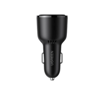 INCARCATOR auto Ugreen, CD239 2 x USB Type-C 5V/3A QC3.0 si 1 x USB 5V/3A, total output 69W, pt. bricheta auto, negru 20467 (timbru verde 0.8 lei) - 6957303824670 