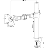 Iiyama SINGLE ARM CLAMP/10-30IN 100X100 HAS 10KG DS1001C-B1