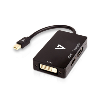 V7 MINI DP TO DP/DVI/HDMI ADAPTER/MINI DP TO MULTIADPTR 1080P FHD V7MDP-DPDVIHDMI-1E V7 MINI DP TO DP/DVI/HDMI ADAPTER/MINI DP TO MULTIADPTR 1080P FHD V7MDP-DPDVIHDMI-1E