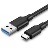 CABLU alimentare si date Ugreen, US184, Fast Charging Data Cable pt. smartphone, USB 3.0 la USB Type-C 5V/3A, 2m, negru 20884 (timbru verde 0.08 lei) - 6957303828845 