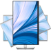 MONITOR Dell 23.8 inch, videoconferinta, IPS, Full HD (1920 x 1080), wide, 250 cd/mp, 8 ms, Display Port | HDMI, 210-BDSL (timbru verde 7 lei) 