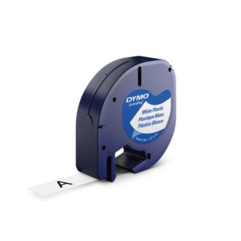 Dymo LT-TAPE 12MM/4M/BLACK ON WHITE PLASTIC S0721660