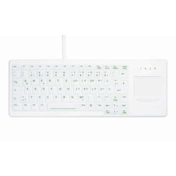 Tastatura Cherry HYGIENE COMPACT TOUCHPAD/KEYBOARD FULLY SEALED WATERTIGHT AK-C4400F-GUS-W/GE