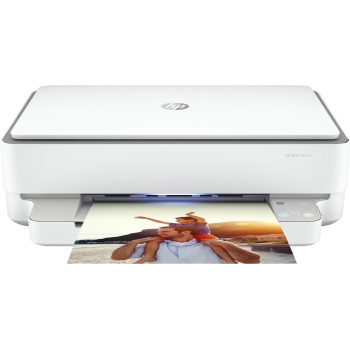 Imprimanta Multifunctional Inkjet Color HP ENVY 6020e AIO, A4, Functii: Impr.|Scan.|Cop., Viteza de Printare Monocrom: 10ppm, Viteza de printare color: 7ppm, Conectivitate:USB|WiFi, Duplex:Da, ADF:Nu(timbru verd 