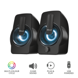 Boxa BOXE PC Trust Gemi RGB 2.0 Speaker Set - black 22948 (timbru verde 2.00 lei) 