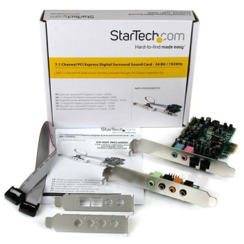 Placa sunet StarTech 7.1 CHANNEL PCIE SOUND CARD/IN PEXSOUND7CH