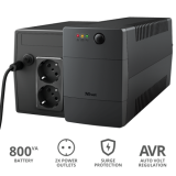 UPS Trust Paxxon 800VA UPS with 2 standard wall power outlets 23503 (timbru verde 11 lei) 