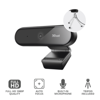 Camera Web CAMERE web Trust Tyro Full HD Webcam 23637 (timbru verde 0.18 lei) 